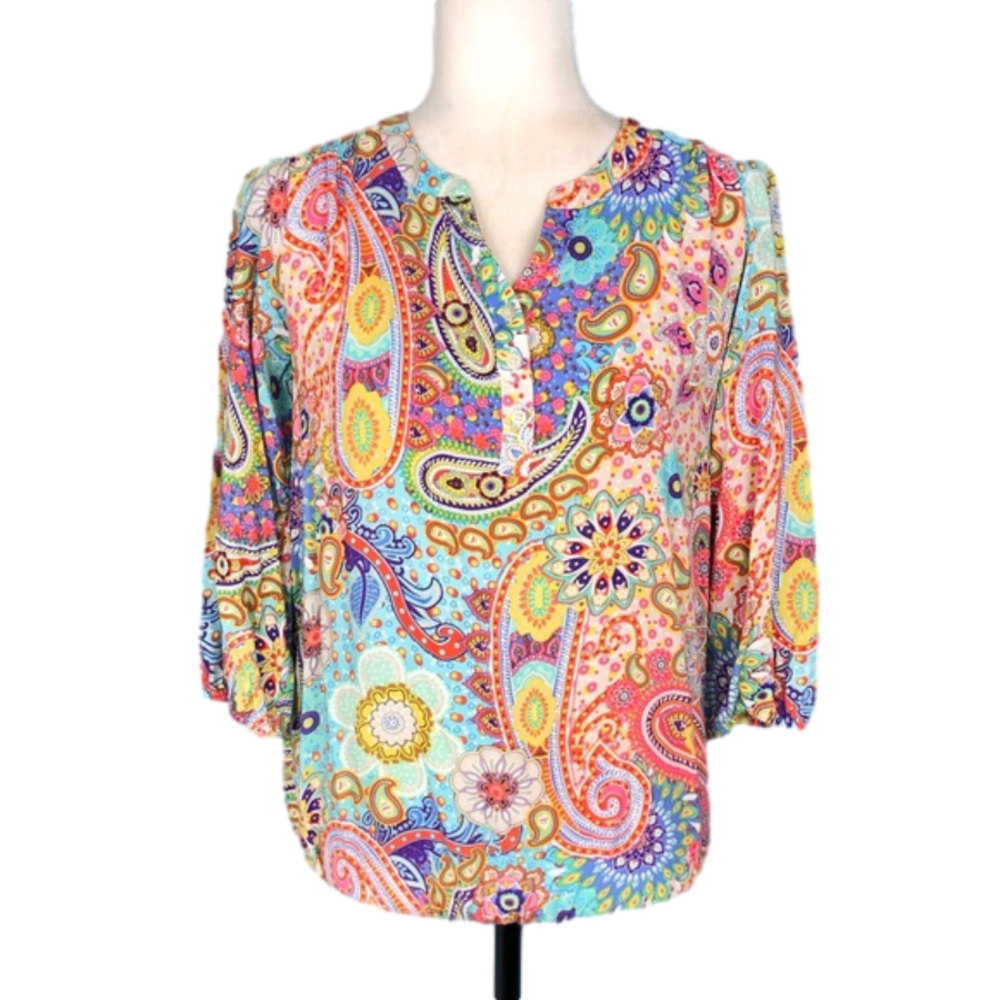 Jessica multicolour paisley blouse